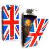 England Flag Flip Leather Case For Sony Ericsson Xperia Arc X12